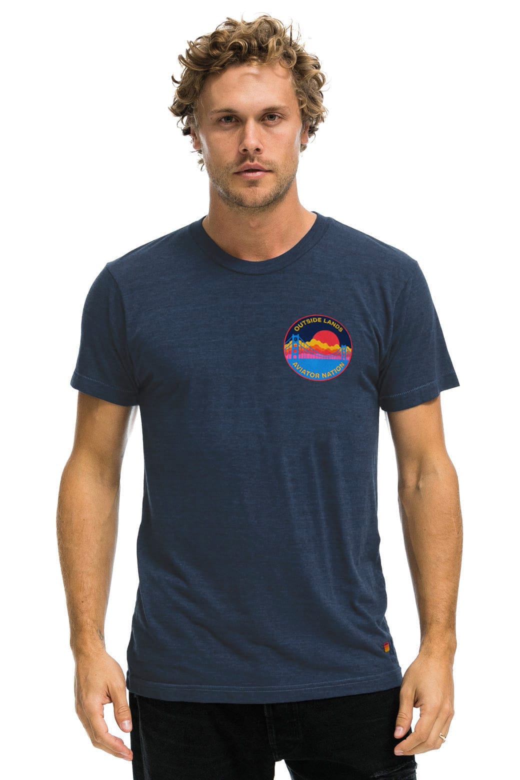 Retro OUTSIDE LANDS 2026 CREW TEE - NAVY