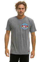 Retro TEXAS RANGERS UNISEX CREW TEE - HEATHER GREY