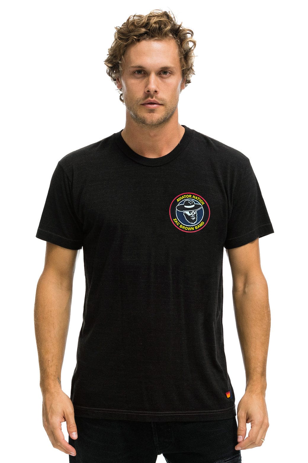 Retro ZAC BROWN BAND 2025 CREW TEE SHIRT - BLACK