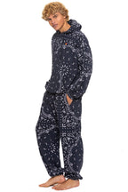 Retro BANDANA SWEATPANTS - CHARCOAL