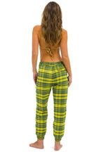 Retro UNISEX PLAID LODGE PANT - AVOCADO PLAID