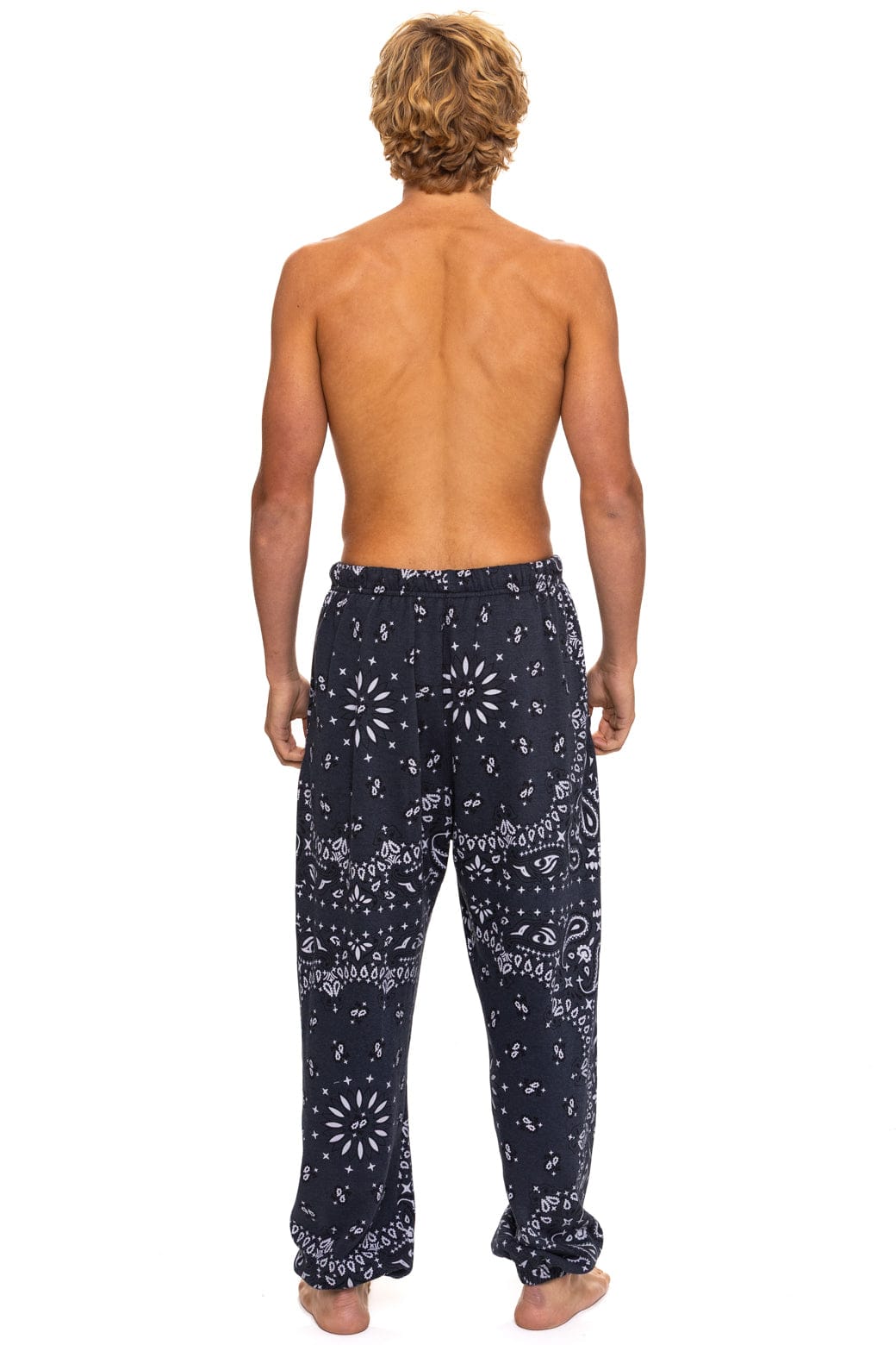 Retro BANDANA SWEATPANTS - CHARCOAL