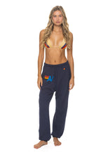 Retro LOGO SWEATPANTS - NAVY