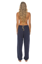 Retro LOGO SWEATPANTS - NAVY