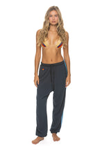 Retro 5 STRIPE SWEATPANTS - CHARCOAL BLUE