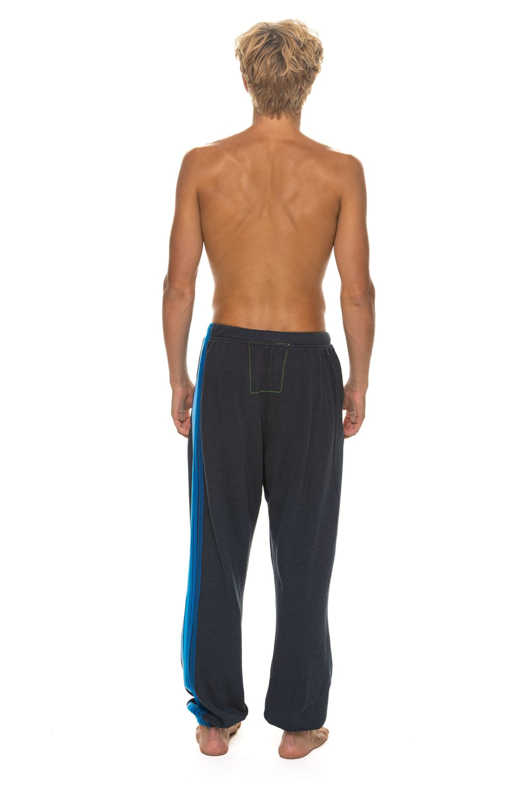 Retro 5 STRIPE SWEATPANTS - CHARCOAL BLUE