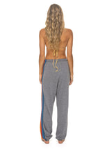 Retro 5 STRIPE SWEATPANTS - HEATHER GREY