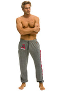 Retro UNIVERSITY OF ALABAMA UNISEX POCKET SWEATPANTS - HEATHER GREY