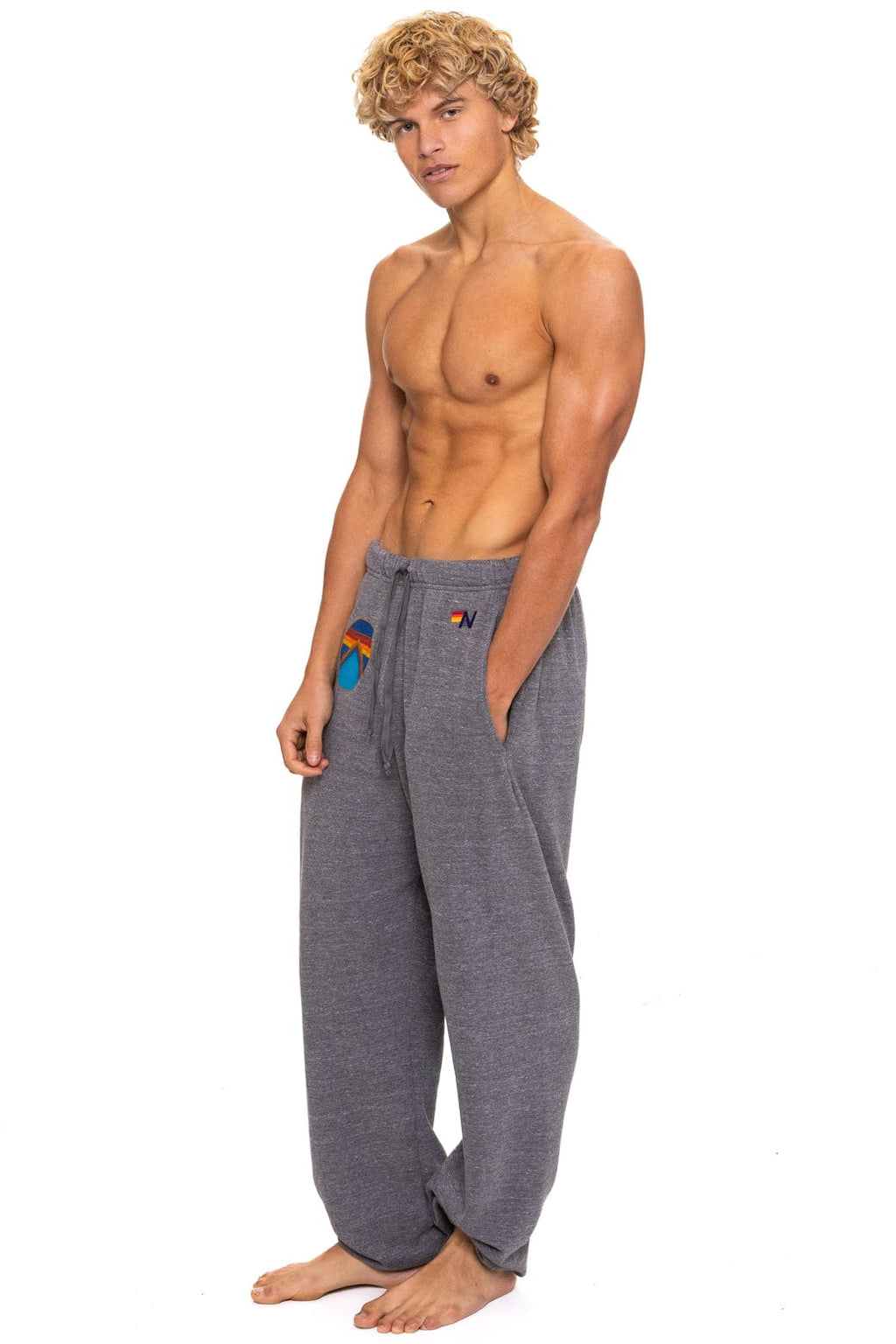 Retro ALL SEASONS CIRCLE SWEATPANTS - HEATHER GREY