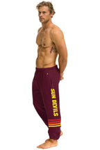 Retro ASU FORK UNISEX POCKET SWEATPANTS - MAROON
