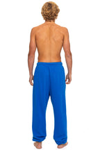 Retro LOGO PRINT UNISEX SWEATPANTS - ADVENTURE BLUE