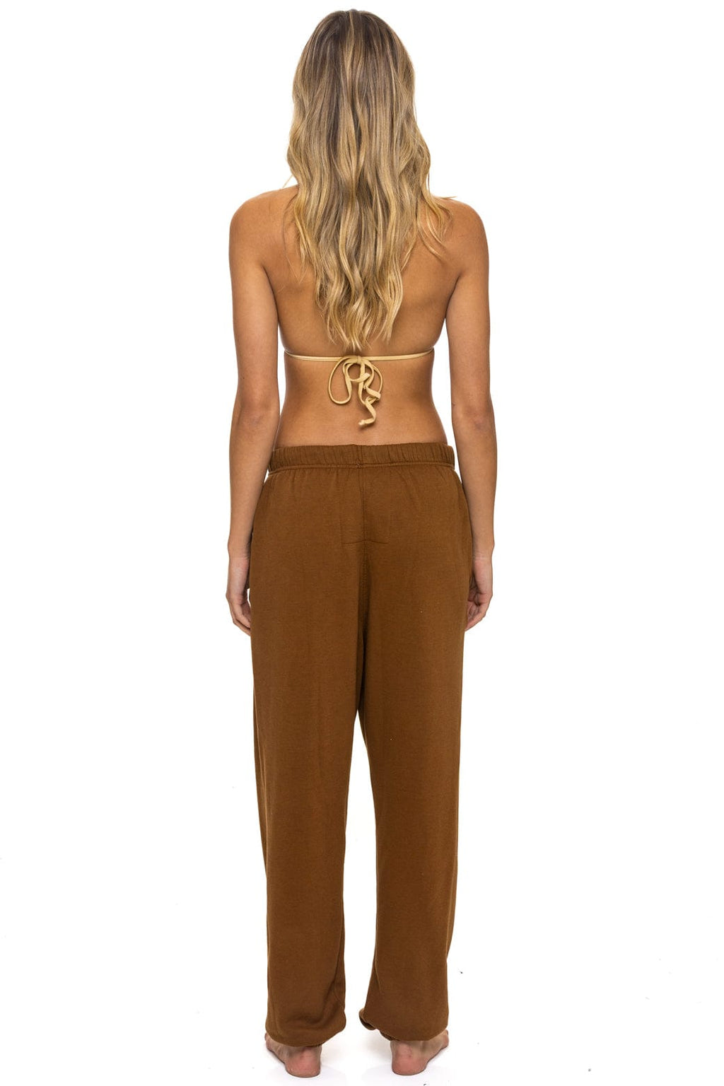 Retro LOGO SWEATPANTS - CINNAMON