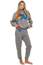 Retro LOGO PULLOVER RELAXED HOODIE - SLATE