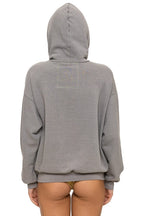 Retro LOGO PULLOVER RELAXED HOODIE - SLATE