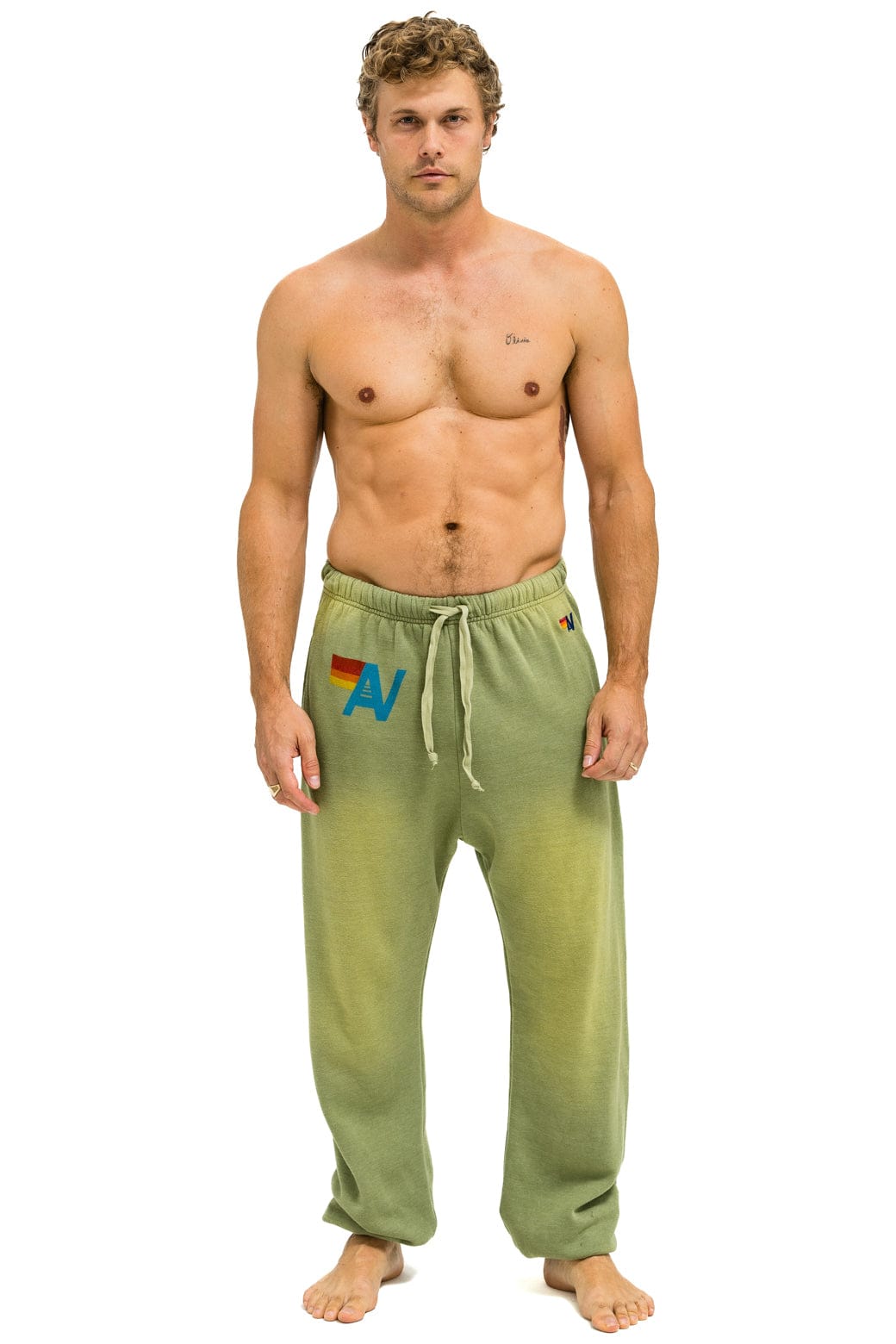 Retro VINTAGE LOGO SWEATPANTS - FADED ARMY