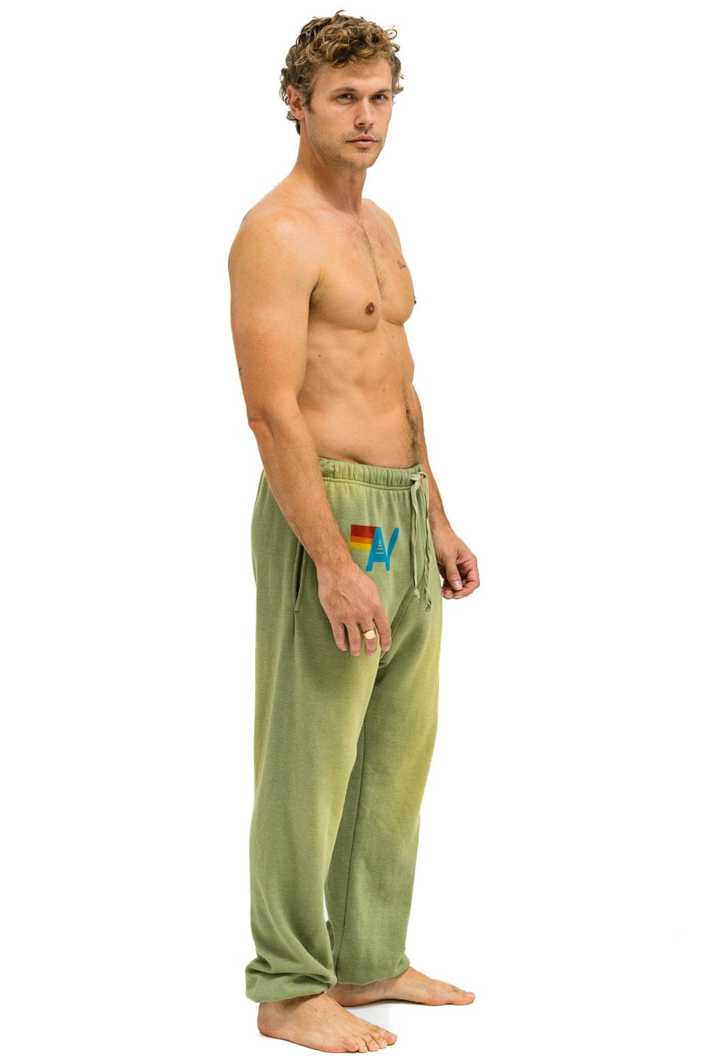 Retro VINTAGE LOGO SWEATPANTS - FADED ARMY
