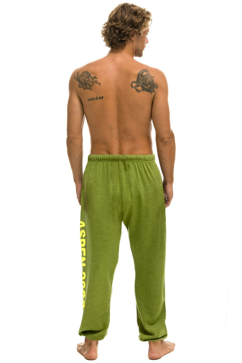 Retro PALM TREE FEST ASPEN 2026 UNISEX POCKET SWEATPANTS - JUNGLE GREEN