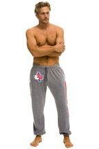 Retro TEXAS RANGERS 5 STRIPE UNISEX SWEATPANTS - HEATHER USA