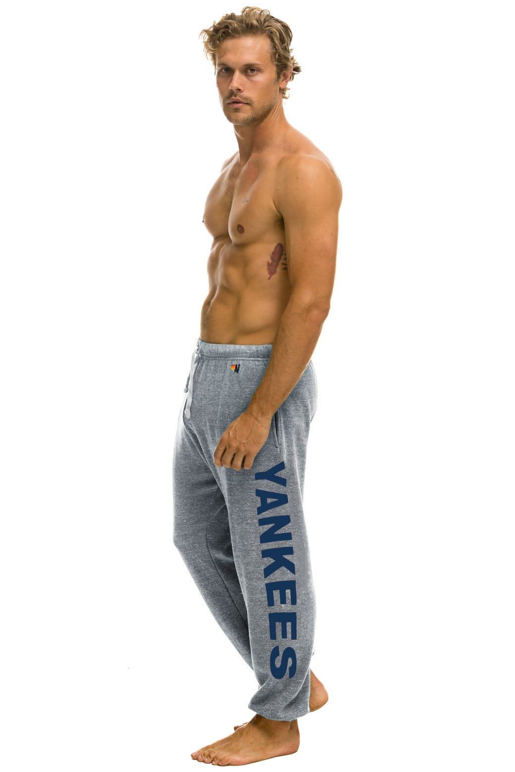 Retro NY YANKEES SWEATPANTS - HEATHER