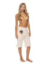 Retro AVIATOR NATION VENICE SWEATSHORTS - VINTAGE WHITE