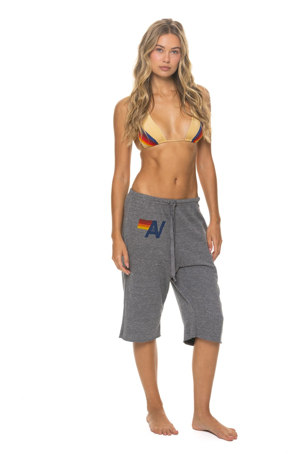 Retro LOGO SWEATSHORTS - HEATHER GREY