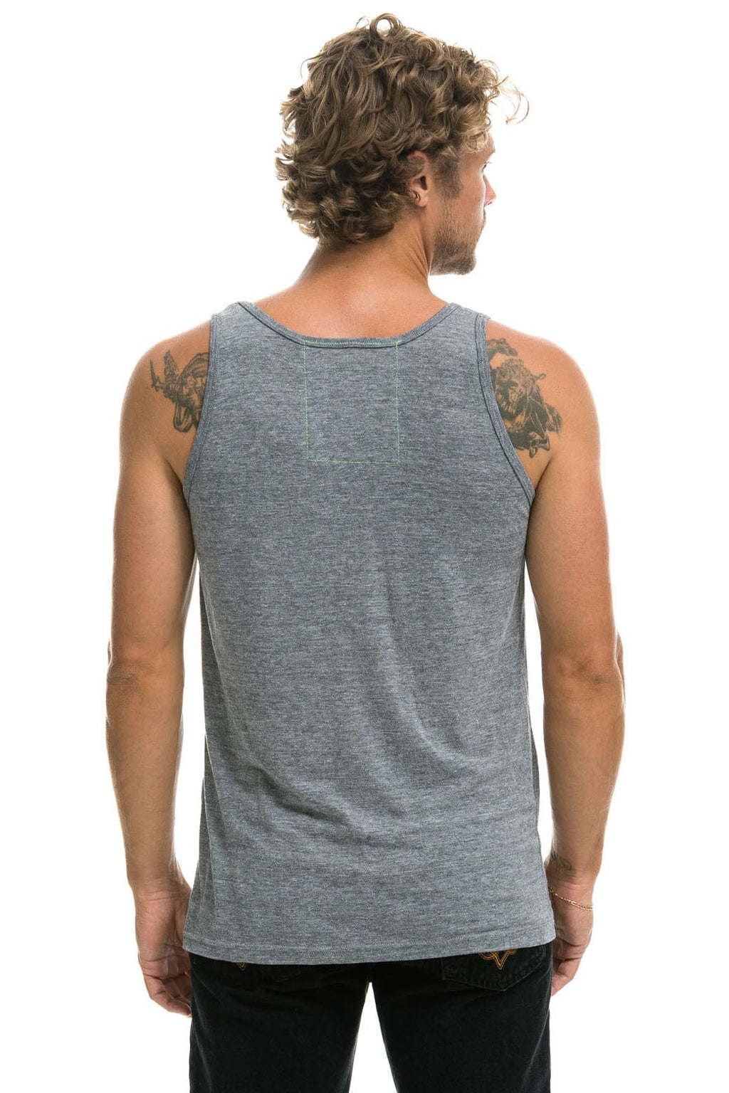 Retro MENS BASIC TANK - HEATHER GREY