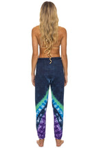 Retro HAND DYED V SWEATPANTS - TIE DYE MIDNIGHT PURPLE