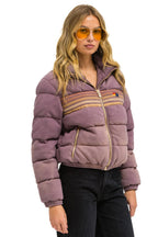 Retro 5 STRIPE FADED APRES JACKET - FADED MOCHA