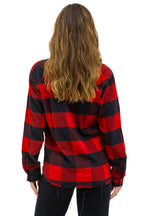 Retro PLAID FLANNEL WESTERN SHIRT - BUFFALO PLAID