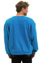 Retro RELAXED SANTA TIGER SWEATSHIRT - COBALT