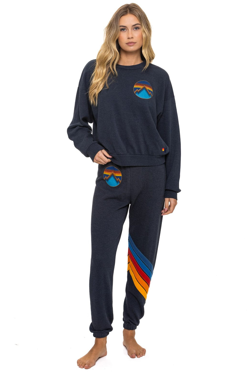Retro ALL SEASONS CIRCLE RELAXED CREW SWEATSHIRT - CHARCOAL