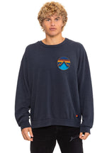 Retro ALL SEASONS CIRCLE RELAXED CREW SWEATSHIRT - CHARCOAL