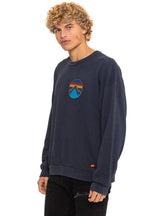 Retro ALL SEASONS CIRCLE RELAXED CREW SWEATSHIRT - CHARCOAL