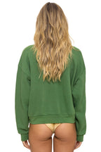 Retro ALL SEASONS CIRCLE RELAXED CREW SWEATSHIRT - PALM