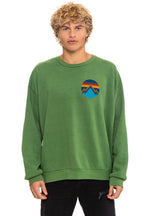 Retro ALL SEASONS CIRCLE RELAXED CREW SWEATSHIRT - PALM