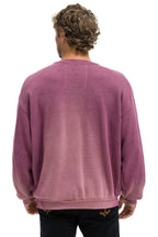 Retro SURF RACER RELAXED CREW SWEATSHIRT - FADED BERRY