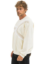 Retro BLAZE RELAXED CREW SWEATSHIRT - VINTAGE WHITE VINTAGE WHITE