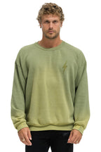 Retro BOLT STITCH 2 RELAXED CREW SWEATSHIRT - FADED ARMY