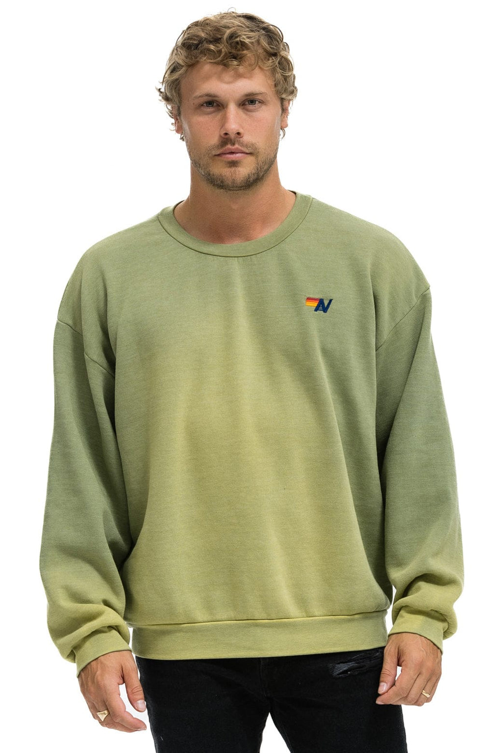 Retro ESSENTIAL RELAXED CREW SWEATSHIRT - FADED ARMY