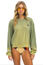 Retro ESSENTIAL RELAXED CREW SWEATSHIRT - FADED ARMY