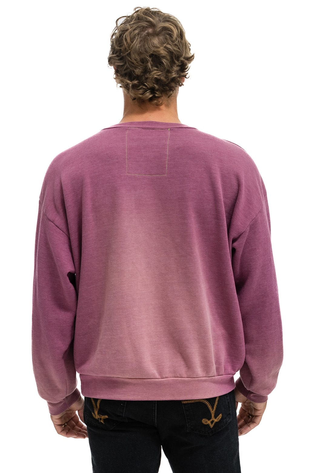 Retro ESSENTIAL RELAXED CREW SWEATSHIRT - FADED BERRY