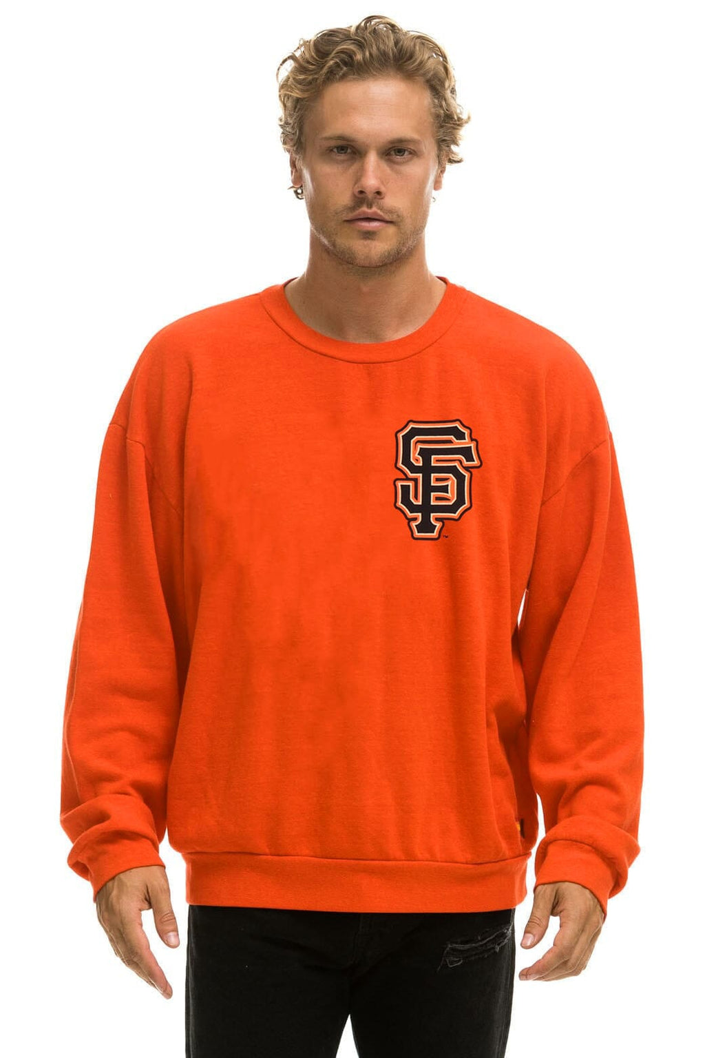 Retro SAN FRANCISCO GIANTS 2026 RELAXED CREW SWEATSHIRT - ORANGE