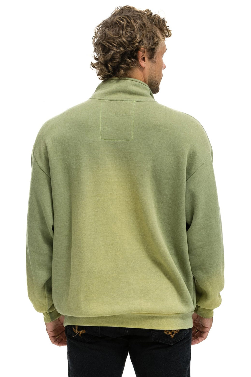 Retro ESSENTIAL HALF ZIP RELAXED SWEATSHIRT - FADED ARMY