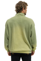 Retro ESSENTIAL HALF ZIP RELAXED SWEATSHIRT - FADED ARMY