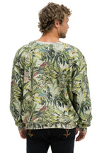 Retro JUNGLE RELAXED CREW SWEATSHIRT - SAND