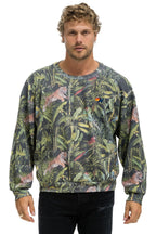 Retro JUNGLE RELAXED CREW SWEATSHIRT - VINTAGE CHARCOAL