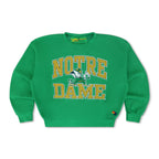 Retro NOTRE DAME 2026 RELAXED CREW SWEATSHIRT - KELLY GREEN