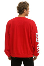 Retro BOSTON RED SOX 2026 RELAXED CREW SWEATSHIRT - RED