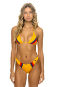 Retro 5 STRIPE LUXE BIKINI BOTTOMS - HONEY