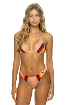 Retro 5 STRIPE LUXE BIKINI BOTTOMS - BLUSH